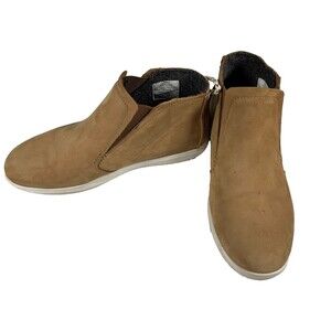 OluKai Boots Women's 8 Brown Leather Hawai'iloa Manu Hope Casual Sneaker Boot